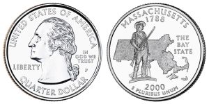 Massachusetts State Quarter 2000 Philadelphia Mint