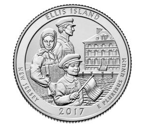 2017 P Ellis Island National Park Quarter