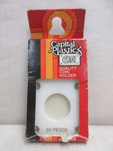 CLOSE OUT Capital #144 2x2 Mexico Gold 10 Peso Coin Holder WHITE