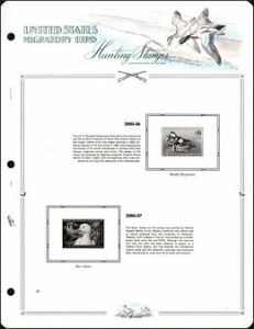 White Ace Supplement US Migratory Bird Stamps Singles 2017-2018 "MIG21" 