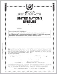 2020 Minkus U.N. Singles Stamp Supplement #MUN20