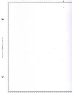 Minkus Blank 2 post pages One Sided #MR2BL
