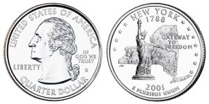 New York State Quarter 2001 Denver Mint
