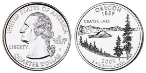 Oregon State Quarter 2005 Philadelphia Mint