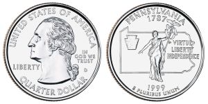 Pennsylvania State Quarter 1999 Denver Mint