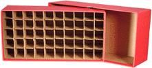 Round or Square Cent Coin Tube Box - Red