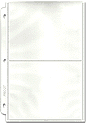 BCW Pro 2-Pocket Page for 5x7" Photos or Postcards P57 1-PRO2T