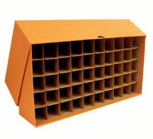 Round or Square Quarter Coin Tube Box - Orange