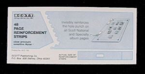 Scott Square Hole Page Reinforcement Strips #ACC100