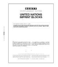 2021 Scott U.N. Imprint Blocks Supplement #70 552S021