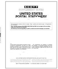2015 Scott U.S. Postal Stationery Stamp Supplement #62 #105S015