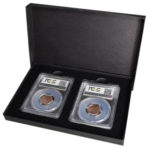 Guardhouse Chipboard Coin Gift Box for 2 Certified Coin Slabs #954372