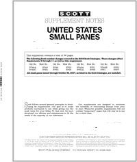 2020 Scott U.S. Small Panes Stamp Supplement #26 118S020