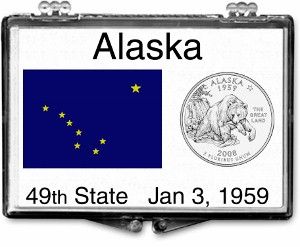 2x3 Snaplock Case State Quarter Holder - Alaska