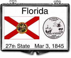 2x3 Snaplock Case State Quarter Holder - Florida