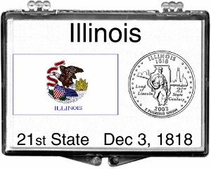 2x3 Snaplock Case State Quarter Holder - Illinois