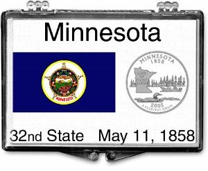 2x3 Snaplock Case State Quarter Holder - Minnesota