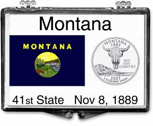 2x3 Snaplock Case State Quarter Holder - Montana