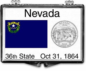 2x3 Snaplock Case State Quarter Holder - Nevada