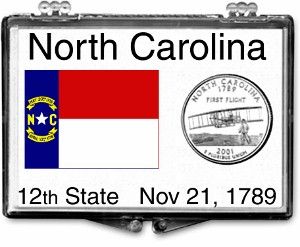 2x3 Snaplock Case State Quarter Holder - North Carolina