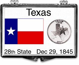 2x3 Snaplock Case State Quarter Holder - Texas