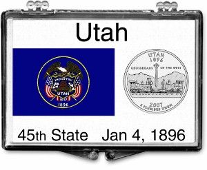 2x3 Snaplock Case State Quarter Holder - Utah
