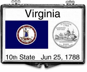 2x3 Snaplock Case State Quarter Holder - Virginia