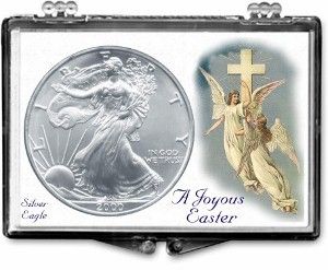 Gallery 2x3 Holder for American Silver Eagle - A Joyous Easter