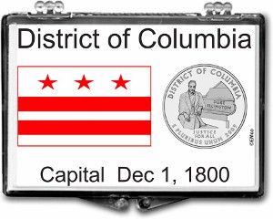 2x3 Snaplock Case State Quarter Holder - District of Columbia