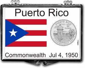2x3 Snaplock Case State Quarter Holder - Puerto Rico