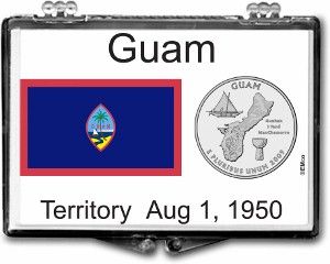 2x3 Snaplock Case State Quarter Holder - Guam