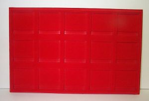 Falcon Coin Display Tray Red T15