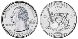 Tennessee State Quarter 2002 Denver Mint