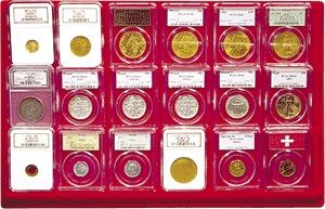 Guardhouse Coin Display Tray Red TS3 for Slabs