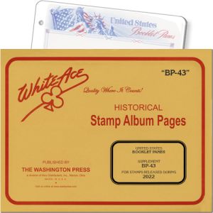 White Ace Supplement US Booklet Panes 2022 "BP43"
