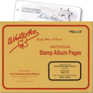 White Ace Supplement US Migratory Bird Stamps Singles 2021-2022 "MIG23"