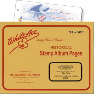 White Ace Supplement US Commemorative Plate Blocks Simplified 2022 "PB74S"