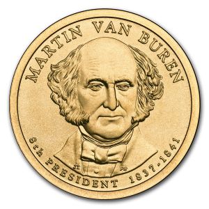 2008 D Martin Van Buren Presidential Dollar
