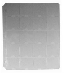Supersafe Vinyl Page with 20 pockets for 2x2 Coin Holders