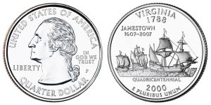 Virginia State Quarter 2000 Philadelphia Mint