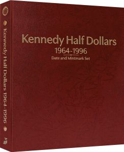 Whitman Prestige Coin Album and Slipcase –Kennedy Half Dollars: 1964-1996 Date & Mintmark Set