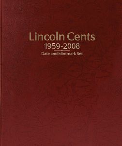 Whitman Prestige Coin Album and Slipcase – Lincoln Cents: 1959-2008 Date & Mintmark Set