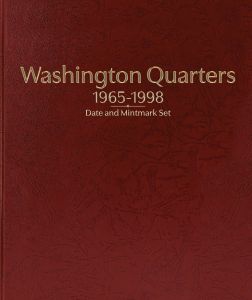 Whitman Prestige Coin Album and Slipcase –Washington Quarters: 1965-1998 Date & Mintmark Set