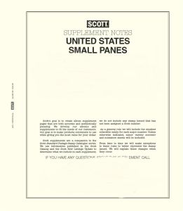 2017 Scott U.S. Small Panes Stamp Supplement #19 #118S017