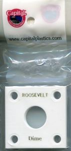 Capital #144 2x2 Roosevelt Dime Coin Holder BLACK INSERT ONLY