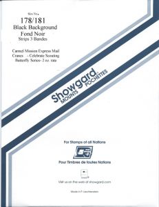 Showgard 178/181 Stamp Mount Dark Background Only
