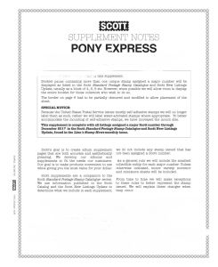 2017 Scott U. S. Pony Express Stamp Supplement #25 #178S017