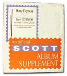 2014 Scott U. S. Pony Express Stamp Supplement #26 178S014