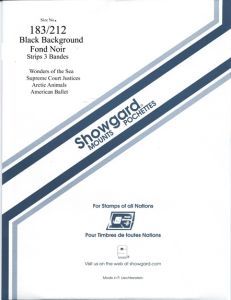 Showgard 183/212 Stamp Mount Clear Background Only