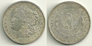 1921 Morgan Dollar XF/AU Condition